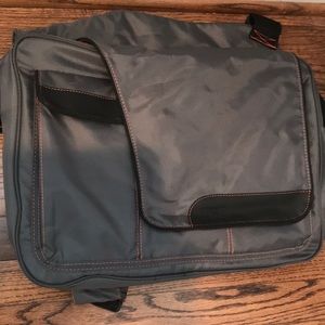 Diaper dude. Gray and orange details